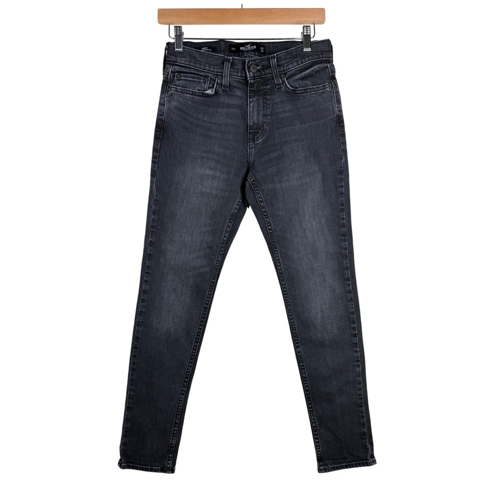 Hollister Epic Flex Skinny Jeans Womens 26 x 30 Faded Black Dark Wash Denim